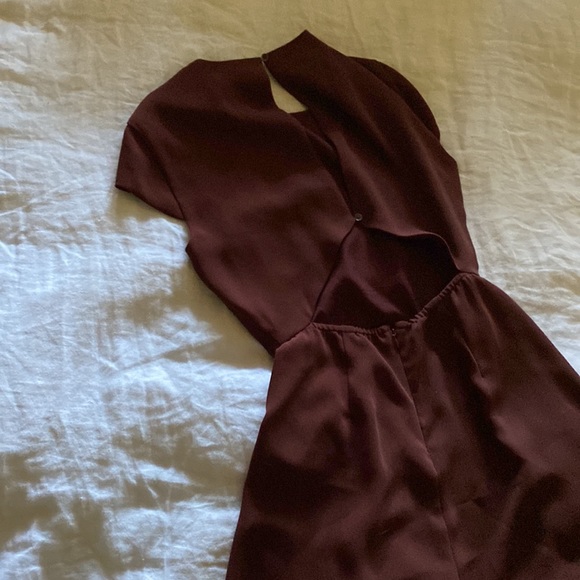Babaton Hamptons Midi Dress in Deep Burgundy - Picture 3 of 6
